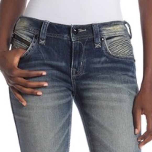 NWT Rock Revival Distressed Moto Skinny Jeans 27 - Picture 12 of 15